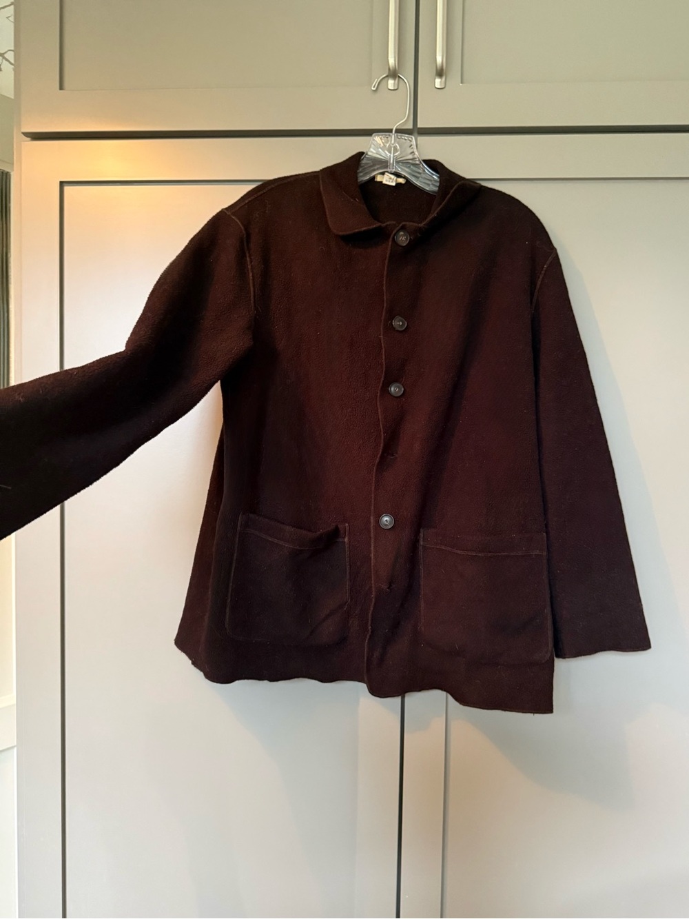Dosa Brown Malden Mills Polarfleece Workwear-Inspired Chore Jacket - W Size 1